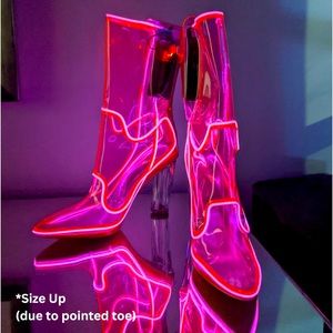 Neon Cowboys Pink Boots
